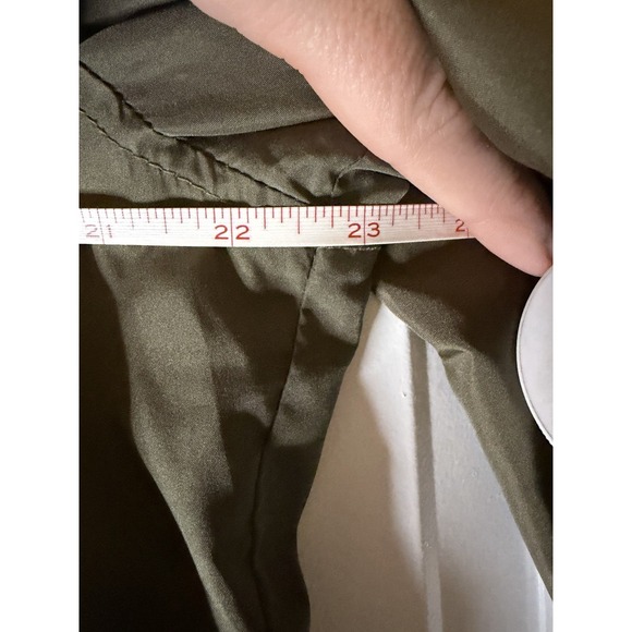 A New Day Jacket Womens XL Green Water Resistant Hooded Parka Raincoat Pockets - Picture 14 of 15